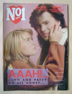 No 1 Magazine - Patsy Kensit and John Taylor cover (15 February 1986)