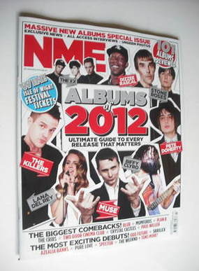 NME magazine - Albums of 2012 cover (21 January 2012)