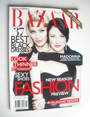 Harper's Bazaar magazine - December 2011/January 2012 - Madonna and Andrea Riseborough cover