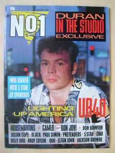 No 1 Magazine - Ali Campbell cover (11 October 1986)