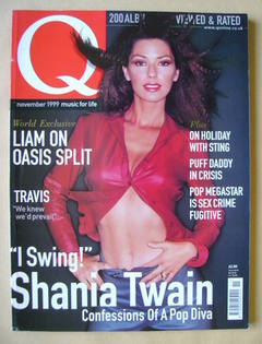 Q magazine - Shania Twain cover (November 1999)