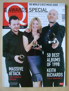 Q magazine - James Dean Bradfield, Cerys Matthews, Michael Stipe cover (January 1999)