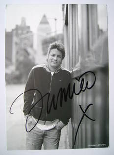 Jamie Oliver autograph