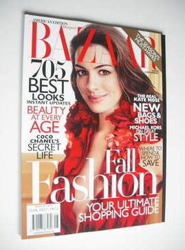 <!--2011-08-->Harper's Bazaar magazine - August 2011 - Anne Hathaway cover