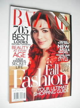 Harper's Bazaar magazine - August 2011 - Anne Hathaway cover
