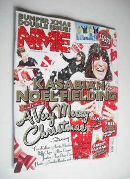 <!--2011-12-17-->NME magazine - Kasabian and Noel Fielding cover (17-24 Dec