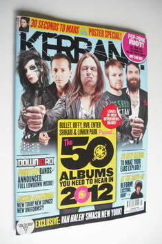 Kerrang magazine - The 50 Albums You Need To Hear In 2012 (21 January 2012 - Issue 1398)