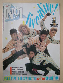 No 1 Magazine - Five Star cover (26 April 1986)