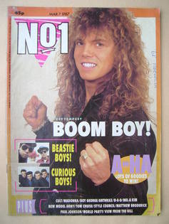 No 1 Magazine - Joey Tempest cover (7 March 1987)
