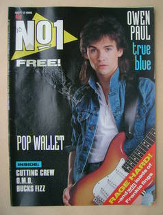 No 1 Magazine - Owen Paul cover (13 September 1986)