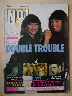 No 1 Magazine - Mel Appleby and Kim Appleby cover (21 March 1987)
