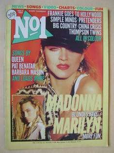 <!--1984-02-04-->No 1 magazine - Madonna cover (4 February 1984)
