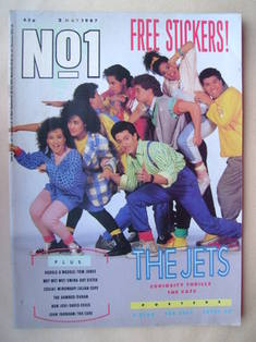 No 1 Magazine - The Jets cover (2 May 1987)