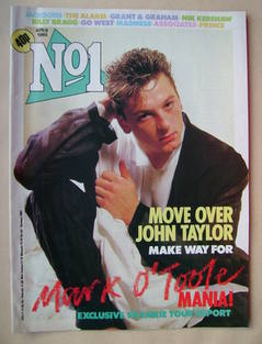 No 1 Magazine - Mark O'Toole cover (6 April 1985)