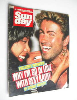 Sunday magazine - 6 September 1987 - George Michael and Kathy Jeung cover