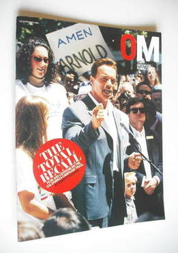 The Observer magazine - Arnold Schwarzenegger cover (28 September 2003)