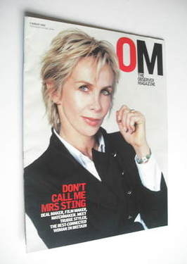 The Observer magazine - Trudie Styler cover (4 August 2002)