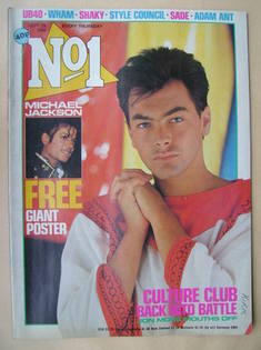 <!--1984-09-29-->No 1 Magazine - Jon Moss cover (29 September 1984)