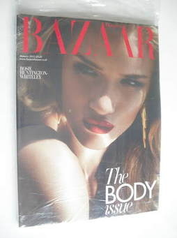 Harper's Bazaar magazine - January 2012 - Rosie Huntington-Whiteley cover (Subscriber's Issue)