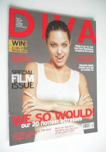 Diva magazine - Angelina Jolie cover (April 2006 - Issue 119)