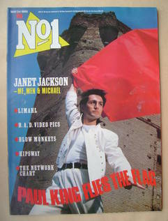 No 1 Magazine - Paul King cover (24 May 1986)
