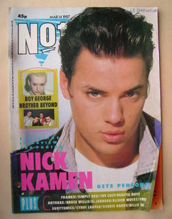 <!--1987-03-14-->No 1 Magazine - Nick Kamen cover (14 March 1987)