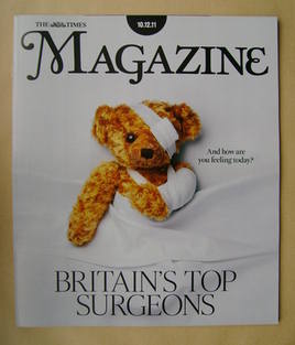 The Times magazine - Britain's Top Surgeons cover (10 December 2011)