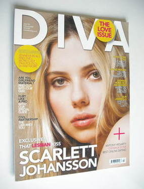 Diva magazine - Scarlett Johansson cover (February 2009 - Issue 153)