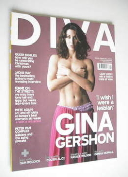 Diva magazine - Gina Gershon cover (January 2006 - Issue 116)
