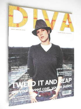 Diva magazine - Tweed It And Reap cover (January 2005 - Issue 104)