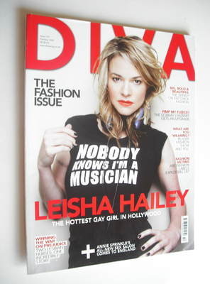 Diva magazine - Leisha Hailey cover (October 2007 - Issue 137)