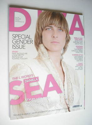 Diva magazine - Daniela Sea cover (August 2008 - Issue 147)