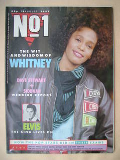 No 1 Magazine - Whitney Houston cover (15 August 1987)