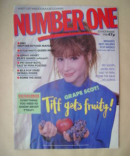 NUMBER ONE Magazine - Tiffany cover (30 November 1988)
