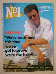 No 1 Magazine - Gary Kemp cover (12 July 1986)