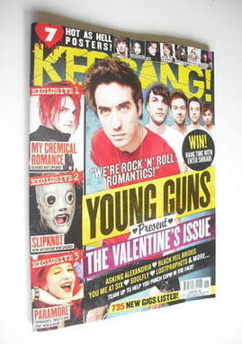 Kerrang magazine - Young Guns cover (11 February 2012 - Issue 1401)