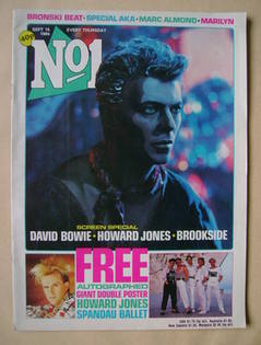 <!--1984-09-15-->No 1 Magazine - David Bowie cover (15 September 1984)