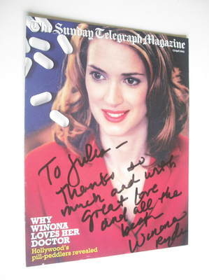 The Sunday Telegraph magazine - Winona Ryder cover (13 April 2003)