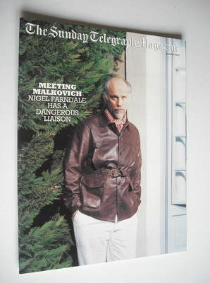 The Sunday Telegraph magazine - John Malkovich cover (30 March 2003)
