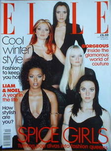 British Elle magazine - October 1997 - The Spice Girls cover