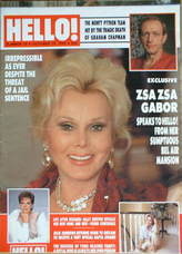 Hello! magazine - Zsa Zsa Gabor cover (14 October 1989 - Issue 73)