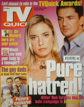 TV Quick magazine - Tamzin Outhwaite and Craig Fairbrass cover (24-30 June 