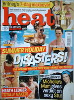 Heat magazine - Summer Holiday Disasters cover (17-23 July 2004 - Issue 279)