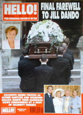 Hello! magazine - Jill Dando funeral cover (1 June 1999 - Issue 562)