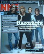 NME magazine - Razorlight cover (2 October 2004)