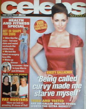 Celebs magazine - Kirsty Gallacher cover (15 January 2006)