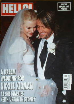 Hello! magazine - Nicole Kidman and Keith Urban wedding cover (4 July 2006 - Issue 925)