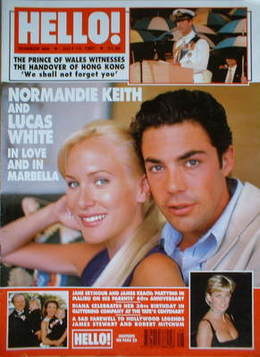Hello! magazine - Normandie Keith and Lucas White cover (12 July 1997 - Issue 466)