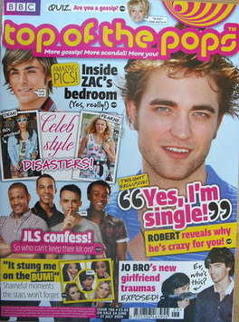 Top Of The Pops magazine - Robert Pattinson cover (24 June-21 July 2009)