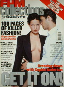 FHM Collections magazine - Sophie Anderton and Dave Murphy cover (Autumn/Winter 1998/1999)